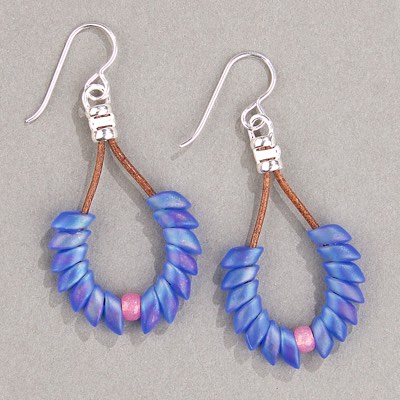 LMA-150FR:  Miyuki 4x7mm Long Magatama Matte Transparent Sapphire AB - LMA-150FR*