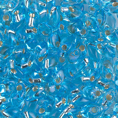 LMA-18:  Miyuki 4x7mm Long Magatama Silverlined Aqua 