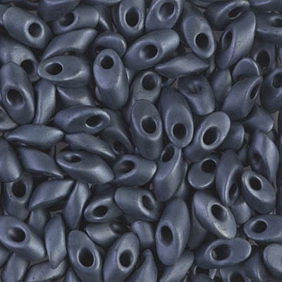 LMA-2001:  Miyuki 4x7mm Long Magatama Matte Gunmetal 