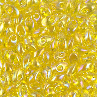 LMA-252:  Miyuki 4x7mm Long Magatama Transparent Yellow AB 