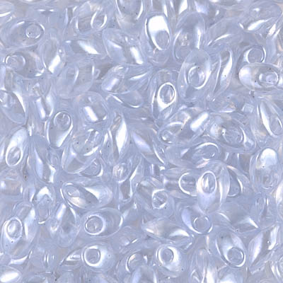 LMA-3506:  Miyuki 4x7mm Long Magatama Transparent Pale Amethyst Luster - Discontinued 