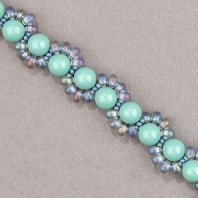 MA4-2136:  Miyuki 4mm Magatama Transparent Light Gray AB - Discontinued - MA4-2136*