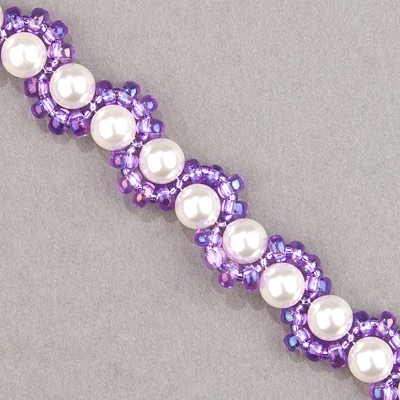 MA4-2157:  Miyuki 4mm Magatama Transparent Lilac AB - MA4-2157*