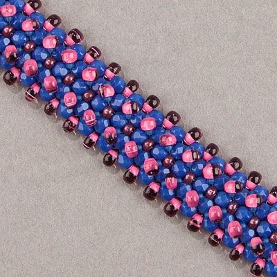 MA4-F03:  Miyuki 4mm Magatama Pink Lined Smoky Amethyst - MA4-F03*