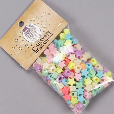 PL-003: Pastel Star Beads 