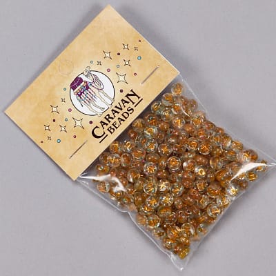 PL-A07: Gold Glitter Letter Beads  