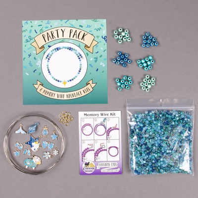 Party Kit - Memory Wire - Aqua & Teal 