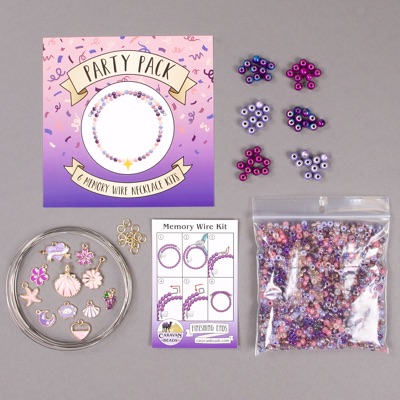 Party Kit - Memory Wire - Pink & Purple 