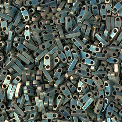 QTL-2008:  Matte Metallic Patina Iris  Miyuki Quarter Tila Bead 