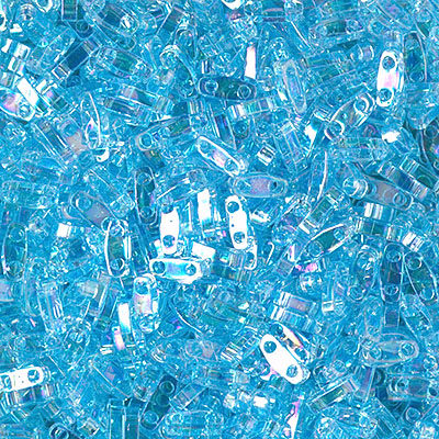 QTL-260:  Transparent Aqua AB  Miyuki Quarter Tila Bead 