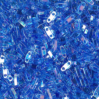 QTL-261:  Transparent Sapphire AB Miyuki Quarter Tila 