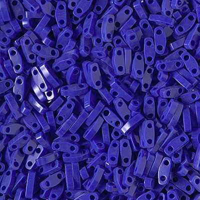 QTL-414:  Opaque Cobalt Miyuki Quarter Tila Bead 