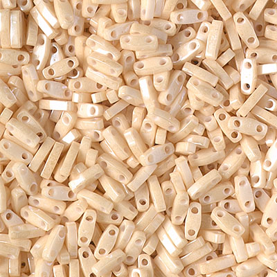 QTL-593:  Light Caramel Ceylon Miyuki Quarter Tila Bead 