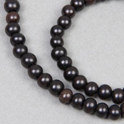 RN-0001: Black Ebony Round 4-5mm 