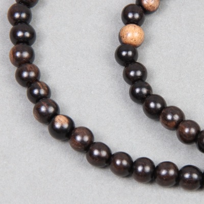 RN-0011:  Tiger Ebony Round 4-5mm 