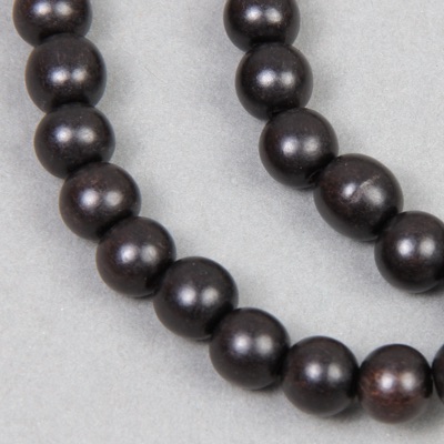 RN-0029:  Black Ebony Round 8mm 