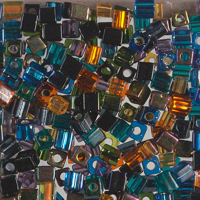 SB-MIX-27:  4x4 Square Bead Mix - Masquerade Ball (includes some SB3s) 