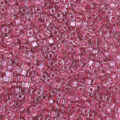 SB18-2603:  Miyuki 1.8mm Square Bead Sparkling Rose Lined Crystal 