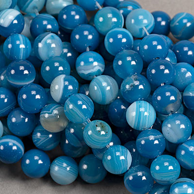 SP-1050: Banded Agate Blue 8mm 