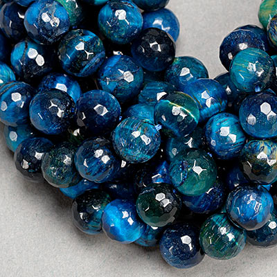 SP-1055: Blue Tiger Eye Faceted 8mm  