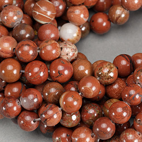 SP-1087: Natural Red Jasper 8mm 