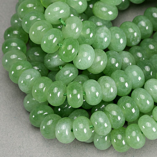 SP-1101: Jade Rondelle Green 8x5mm 