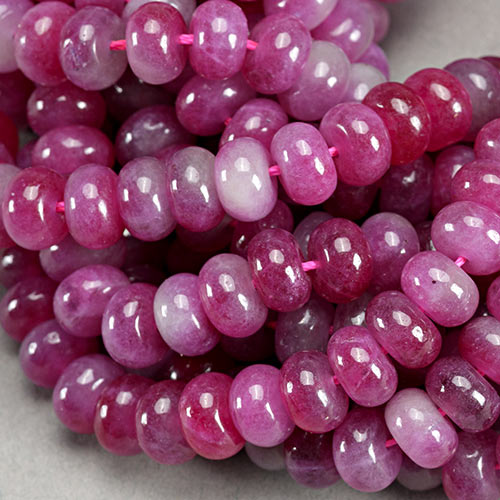 SP-1107: Jade Rondelle Red 8x5mm 
