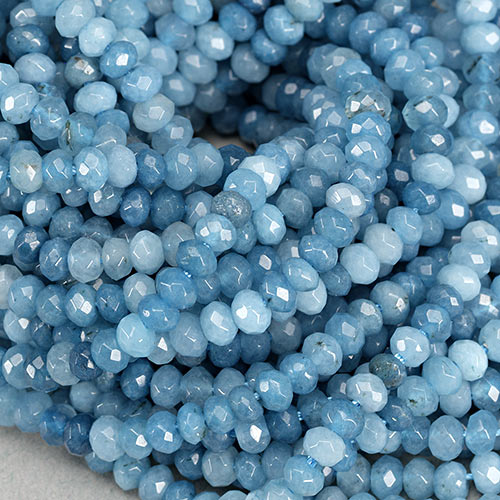 SP-1135: Jade Rondelle Faceted Blue 3x4mm 
