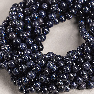 SP-GSB-004: 4mm Blue Goldstone 