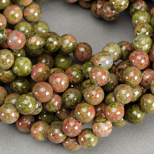 SP-UNT-006: 6mm Unakite 