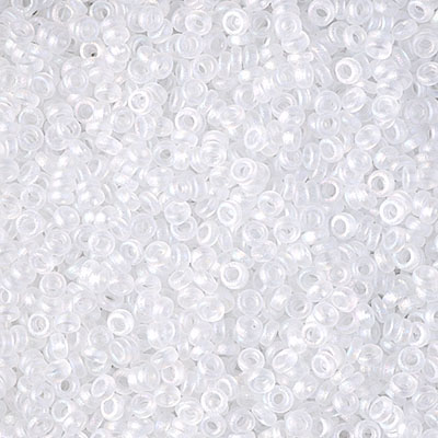 SPR22-131FR:  Miyuki 2.2mm Spacer Bead Matte Crystal AB 
