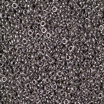 SPR22-190:  Miyuki 2.2mm Spacer Bead Nickel Plated 