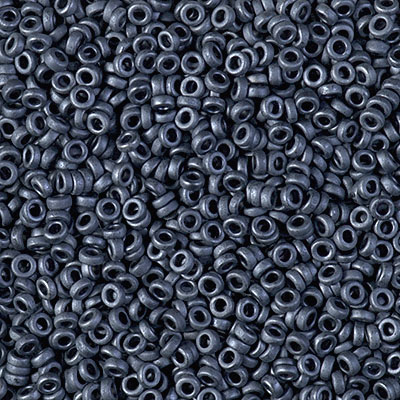 SPR22-2001:  Miyuki 2.2mm Spacer Bead Matte Gunmetal 