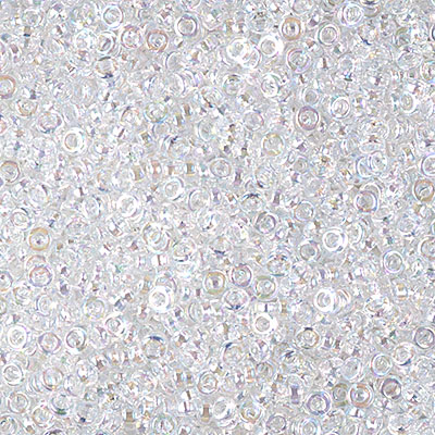 SPR22-250:  Miyuki 2.2mm Spacer Bead Crystal AB 