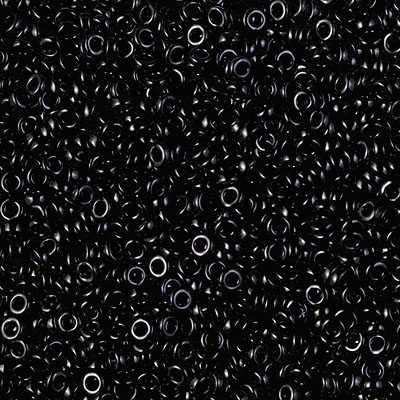 SPR22-401:  Miyuki 2.2mm Spacer Bead Black 
