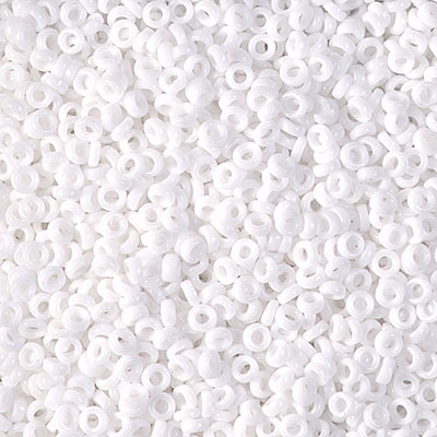 SPR22-402:  Miyuki 2.2mm Spacer Bead White 