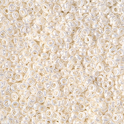SPR22-592:  Miyuki 2.2mm Spacer Bead Antique Ivory Pearl Ceylon 