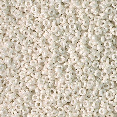 SPR22-600:  Miyuki 2.2mm Spacer Bead Opaque Limestone Luster 