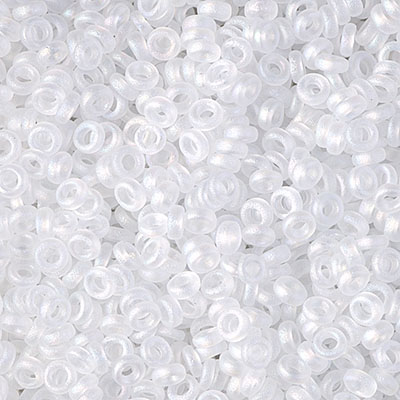 SPR3-131FR:  Miyuki 3mm Spacer Bead Matte Crystal AB 