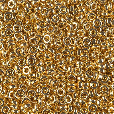 SPR3-191:  Miyuki 3mm Spacer Bead 24kt Gold Plated 