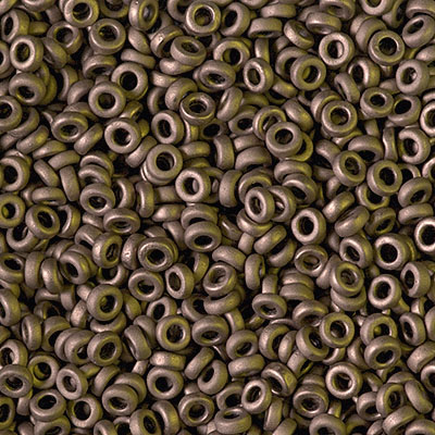 SPR3-2006:  Miyuki 3mm Spacer Bead Matte Metallic Dark Bronze 
