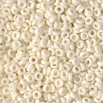 SPR3-2021:  Miyuki 3mm Spacer Bead Matte Opaque Cream 