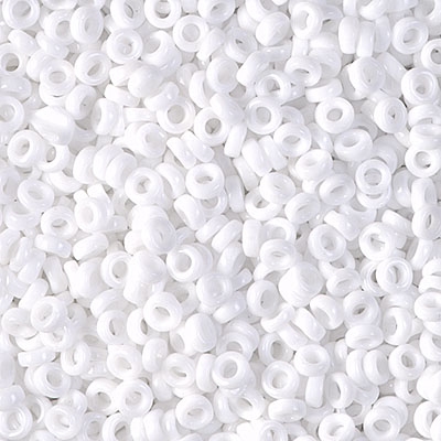 SPR3-402:  Miyuki 3mm Spacer Bead White 