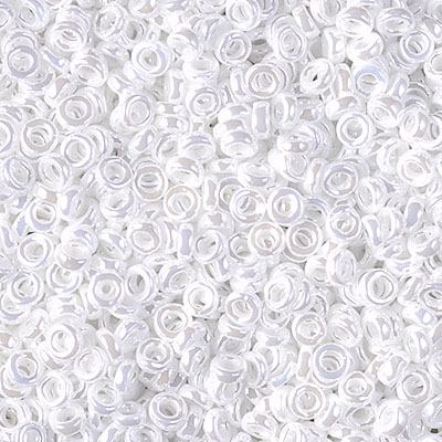 SPR3-420:  Miyuki 3mm Spacer Bead White Pearl Ceylon 