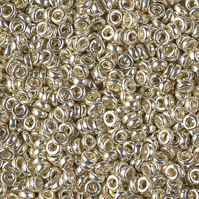 SPR3-4201:  Miyuki 3mm Spacer Bead Duracoat Galvanized Silver 