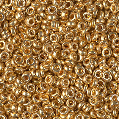 SPR3-4202:  Miyuki 3mm Spacer Bead Duracoat Galvanized Gold 