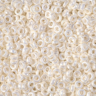 SPR3-592:  Miyuki 3mm Spacer Bead Antique Ivory Pearl Ceylon 