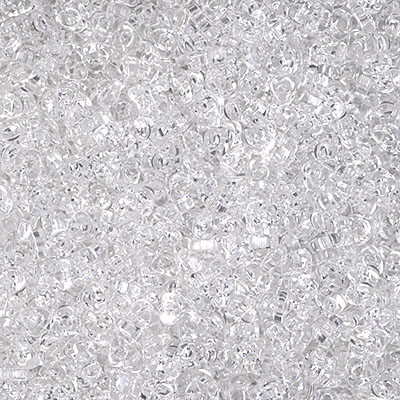 SPTR28-131:  Miyuki 2.8mm Triangle Spacer Bead Transparent Crystal 