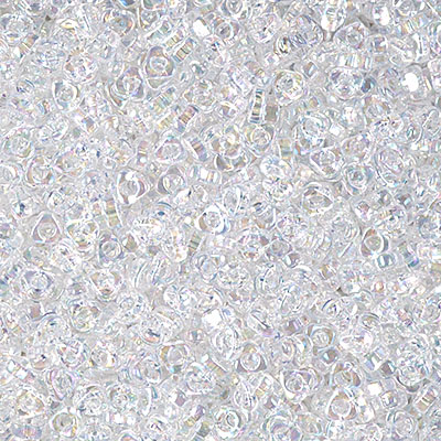 SPTR28-250:  Miyuki 2.8mm Triangle Spacer Bead Crystal AB 