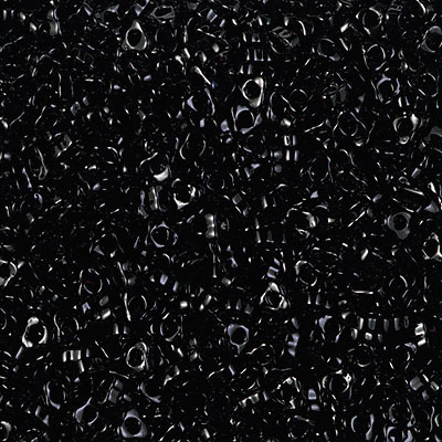 SPTR28-401:  Miyuki 2.8mm Triangle Spacer Bead Black 